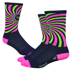 Aireator That's 70's Sock 6" Navy/Pink S