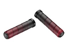 Handlebar Grips Leather Touch Red