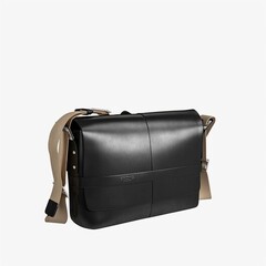 Barbican Leather Sholder Bag Black